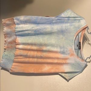 cotton candy colored tank top